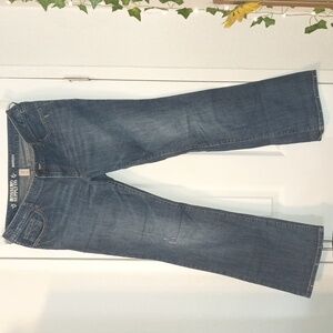 Mossimo Supply Co Bootcut Junior Size 17 Medium to Dark Denim Jeans